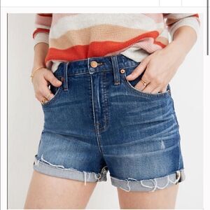 Madewell High Rise Denim Shorts in Glenoaks wash size 30